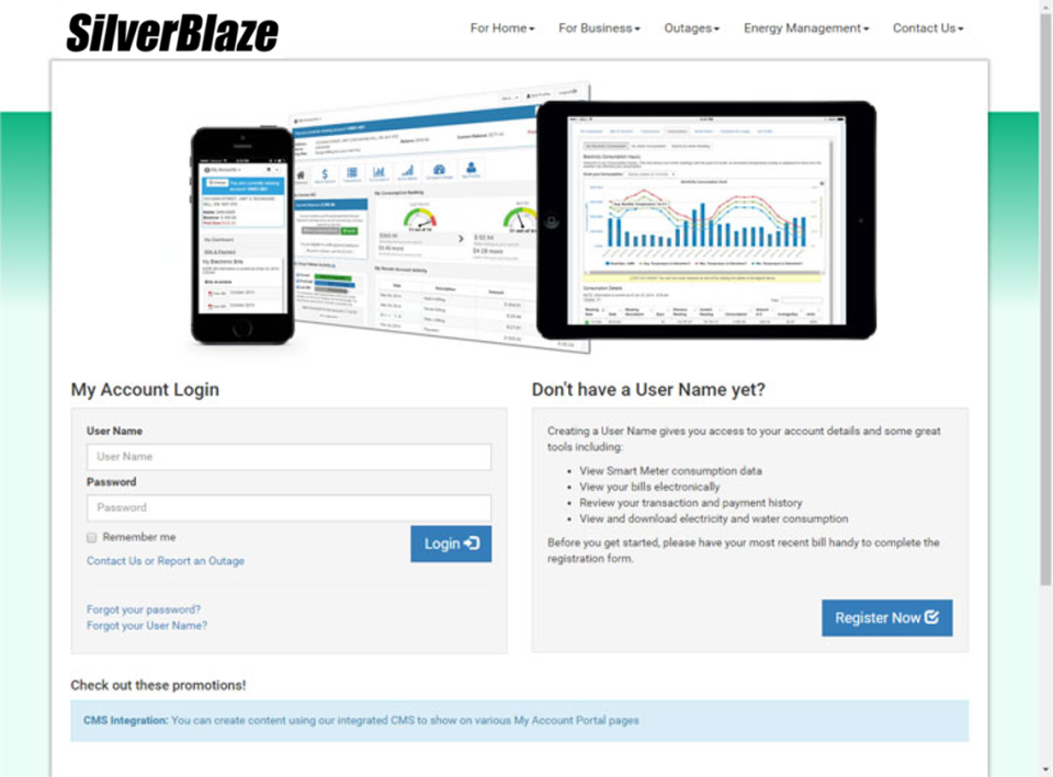 screenshot of SilverBlaze Customer Portal